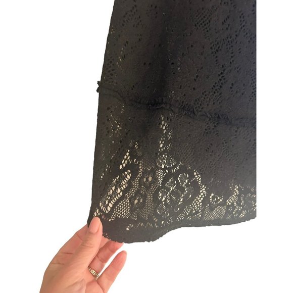 Free People Not Cold In This Knit Lace Top Size M NEW W/TAGS - Picture 10 of 12